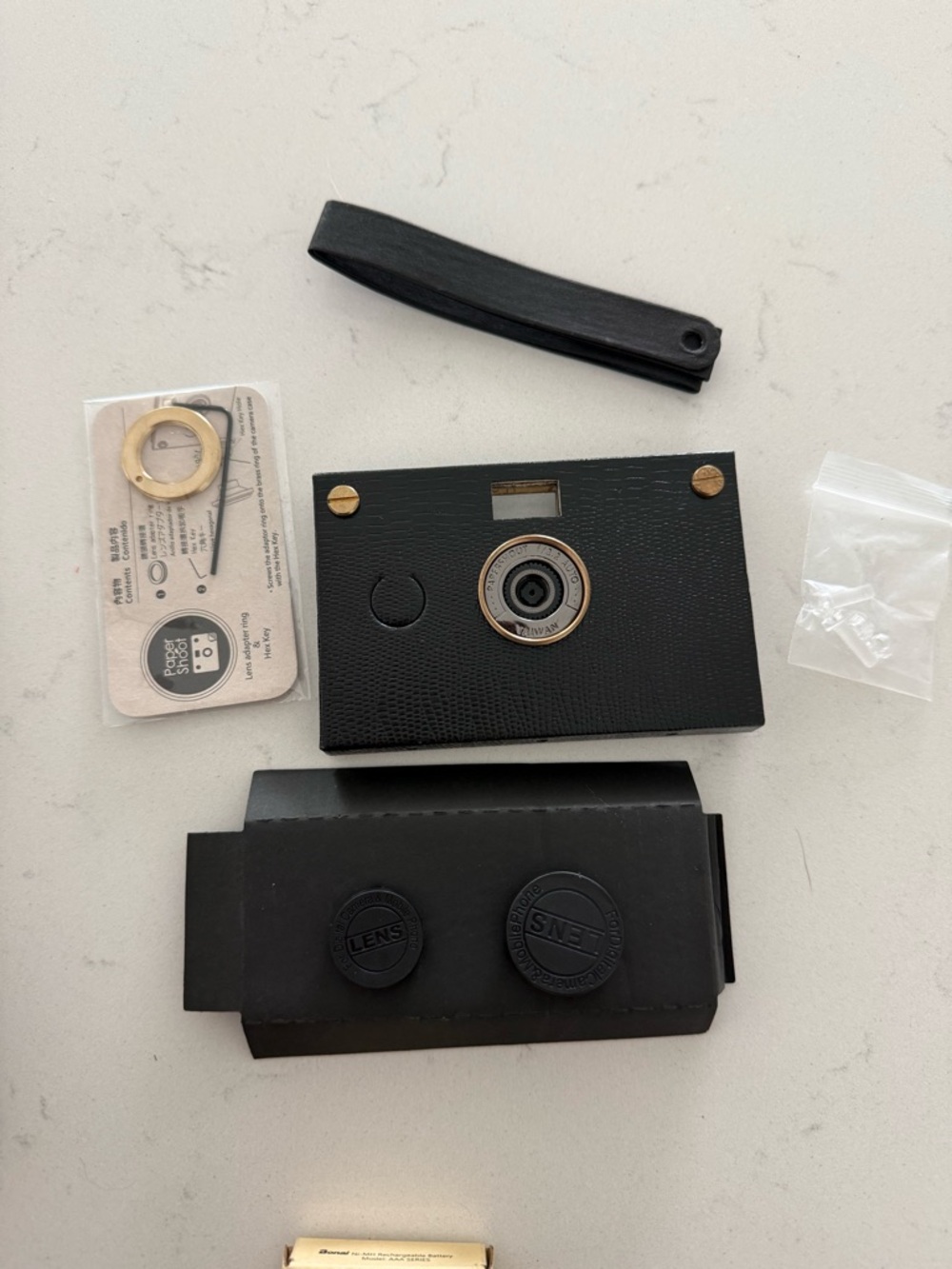Black Paper Shoot Camera